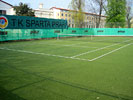 TK Sparta Praha - Verlegung des knstlichen Rasens