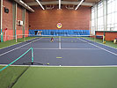TK Sparta Praha - rekonstrukce tenisové haly, přenosný tenisový povrch