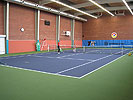 TK Sparta Praha - rekonstrukce tenisové haly, přenosný tenisový povrch